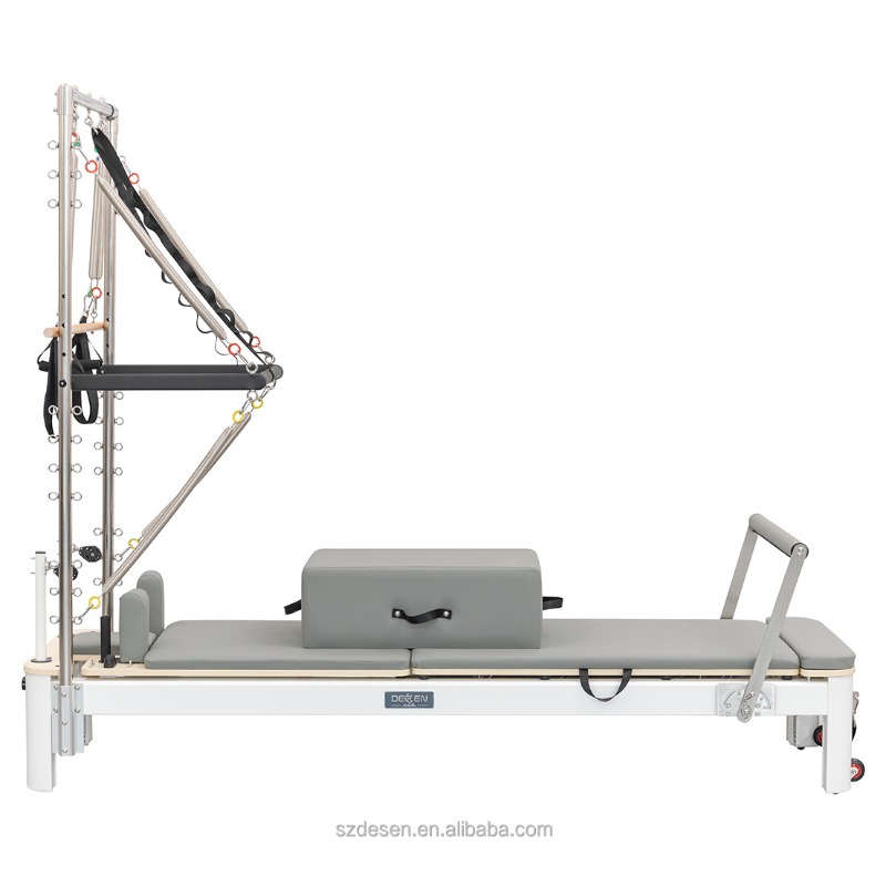 Home Gym Custom - جهاز بيلاتس ريفورمر YTYIN F6001-S800-B متعدد