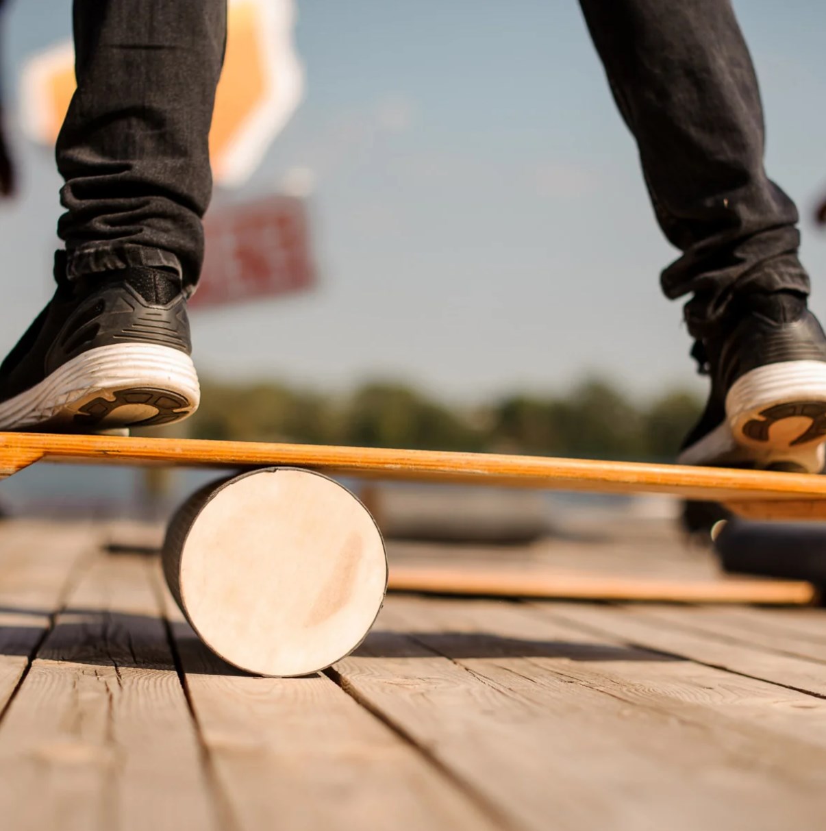 Wobble Board Balance - لوح توازن خشبي للأطفال، لوح تدريب