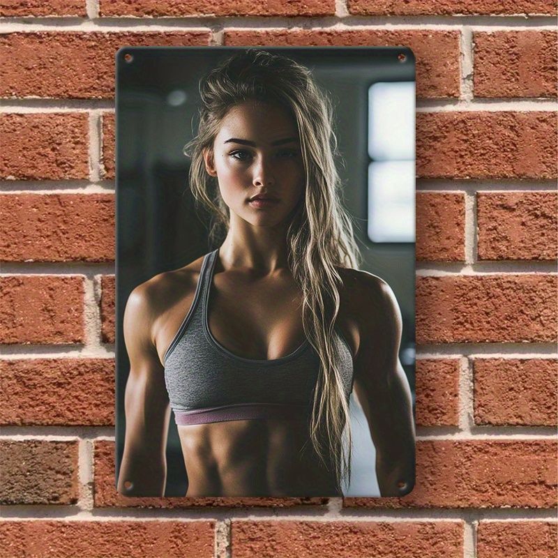 Home Gym Installation - لافتة تحفيزية للياقة البدنية منقوشة على