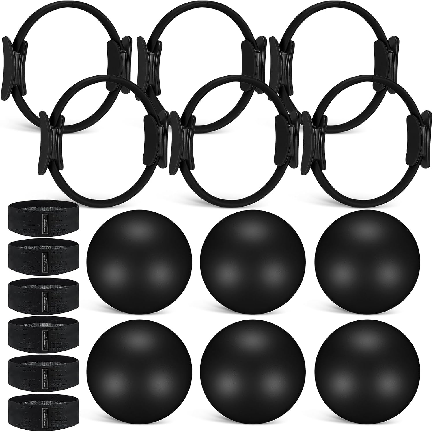 Resistance Loop Mini Band - مجموعة من 18 قطعة من حلقات