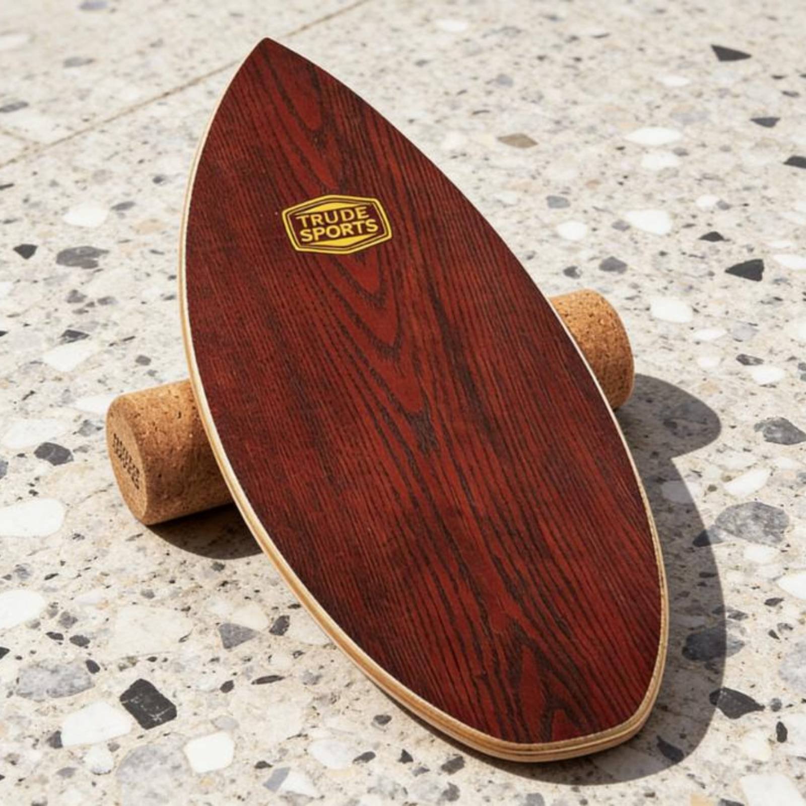 Wobble Board Balance - لوح توازن خشبي متين مصنوع من