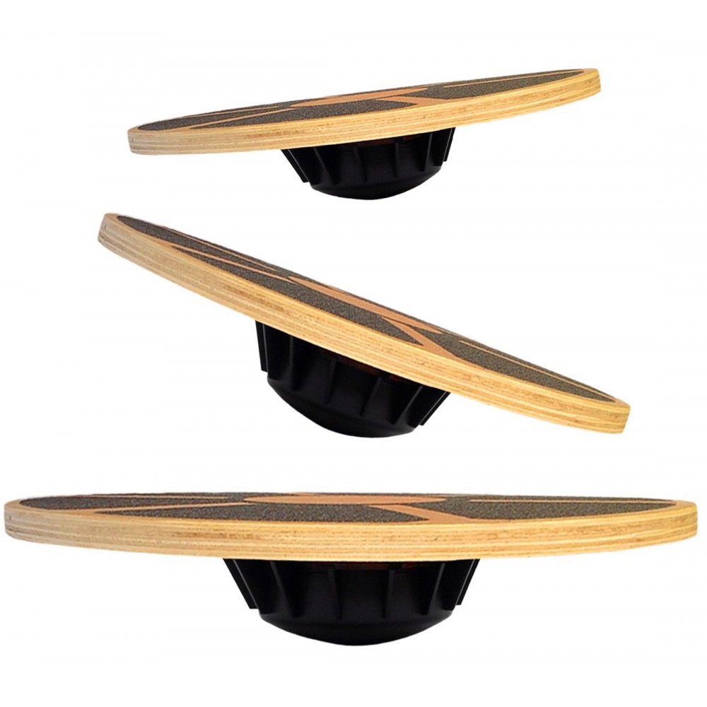 Wobble Board Balance - لوح توازن خشبي مانع للانزلاق 40