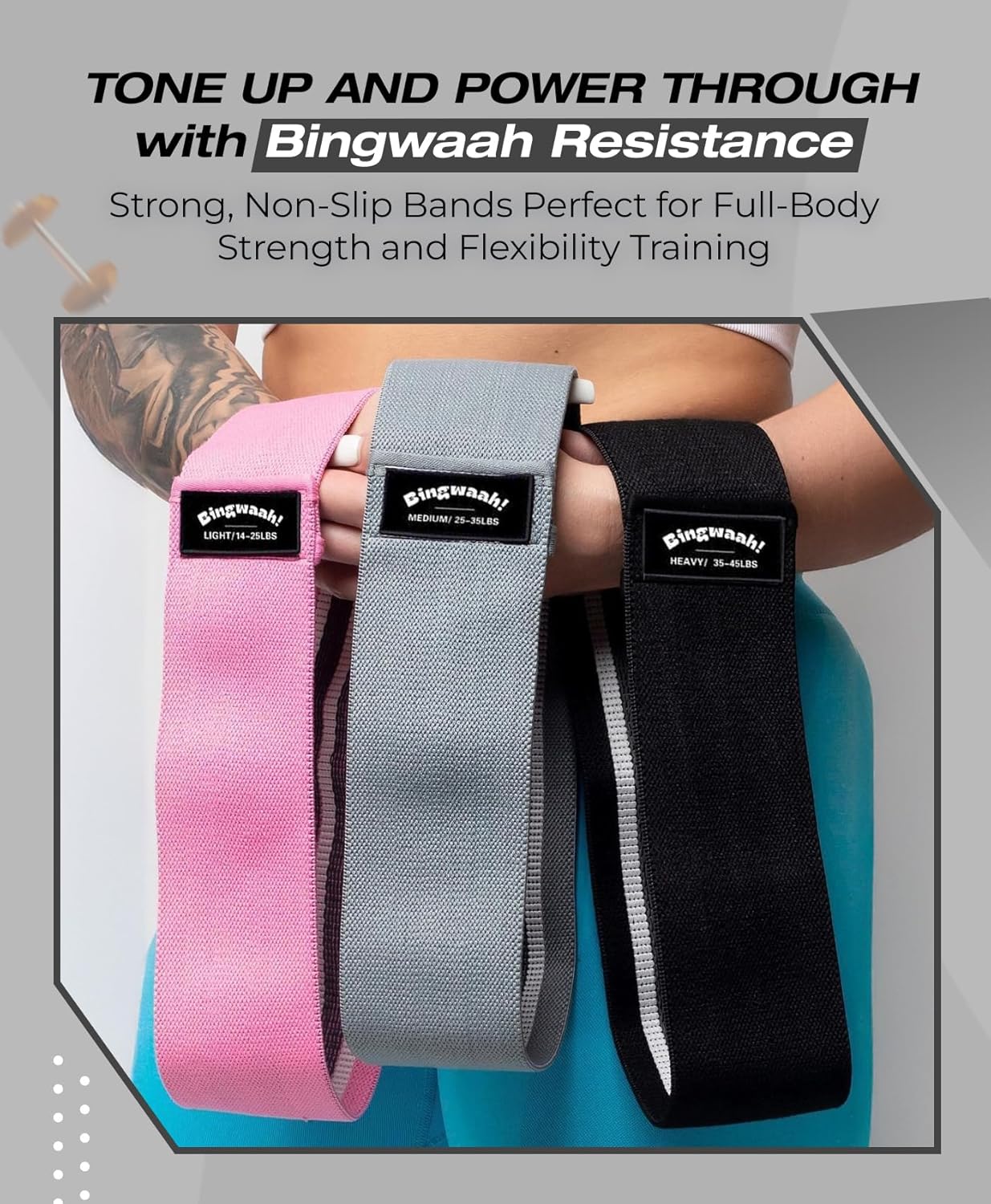 أربطة مقاومة من القماش للنساء  - مراجعة Resistance Loop Mini Band وسعره