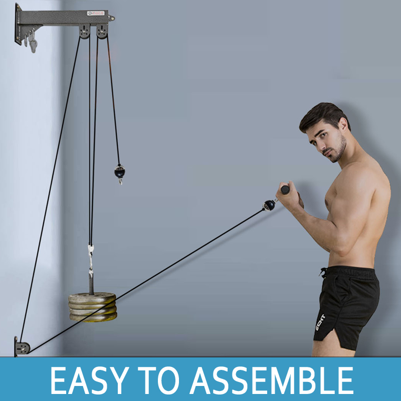 نظام بكرة الصالة الرياضية المث - مراجعة Cable Pulley System وسعره