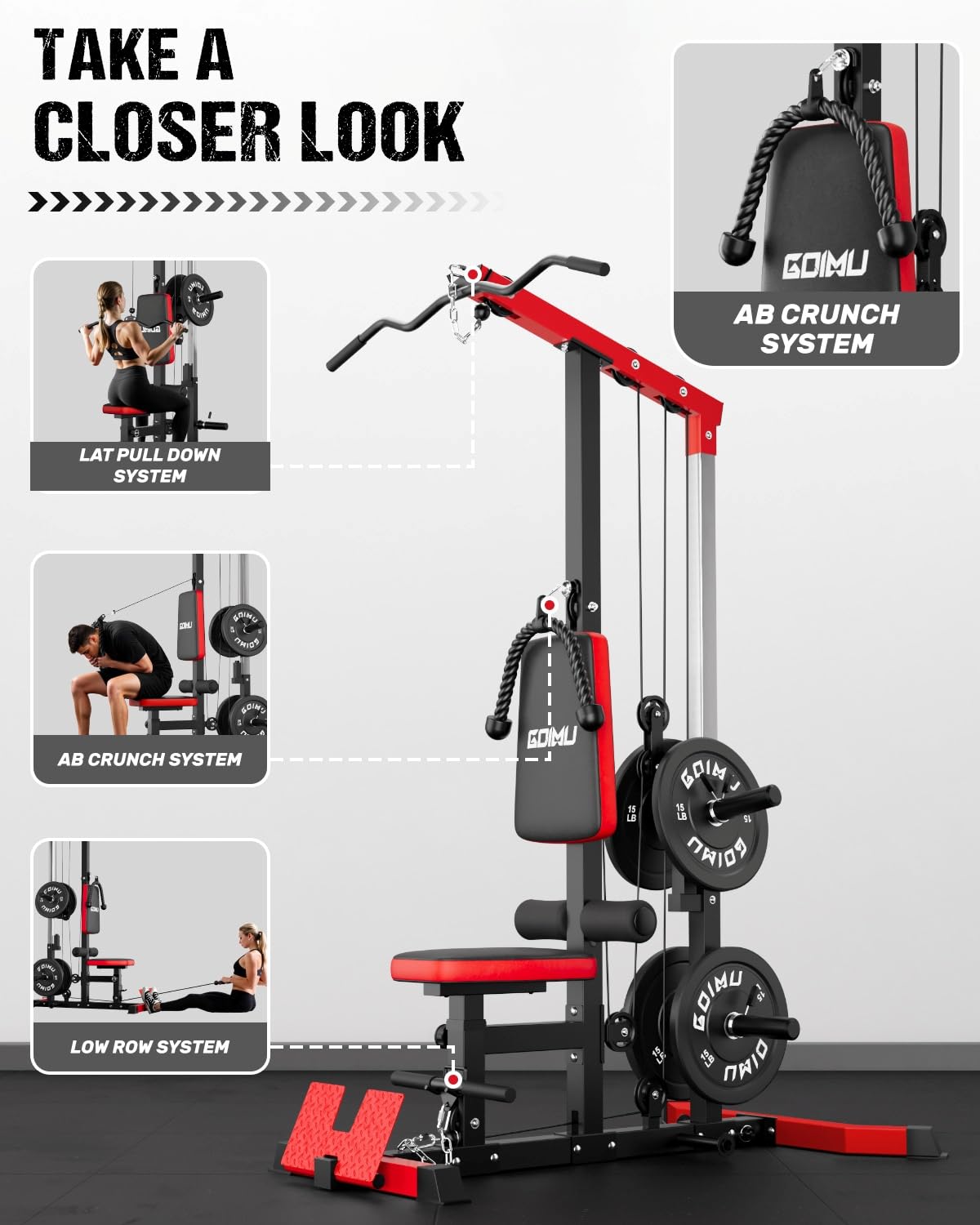 جهاز سحب وسحب الكابلات مع جهاز - مراجعة Home Gym Custom وسعره