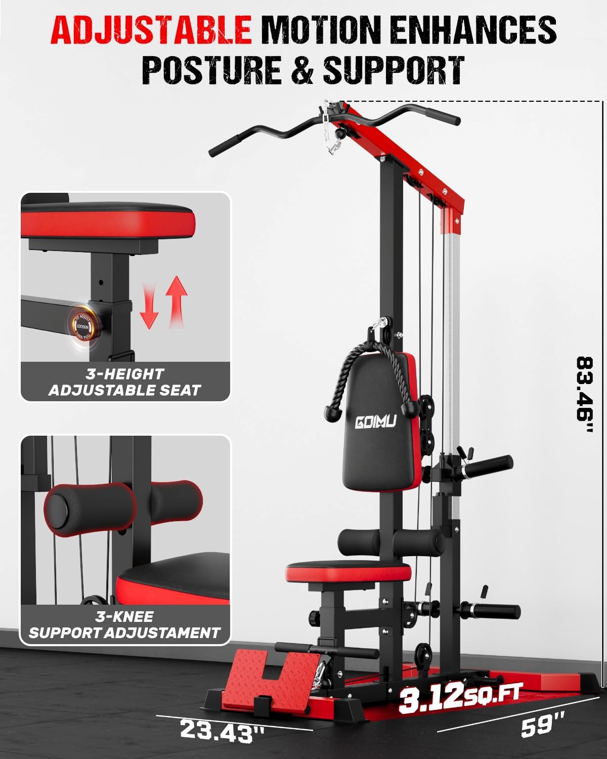 جهاز سحب وسحب الكابلات مع جهاز - مراجعة Home Gym Custom وسعره