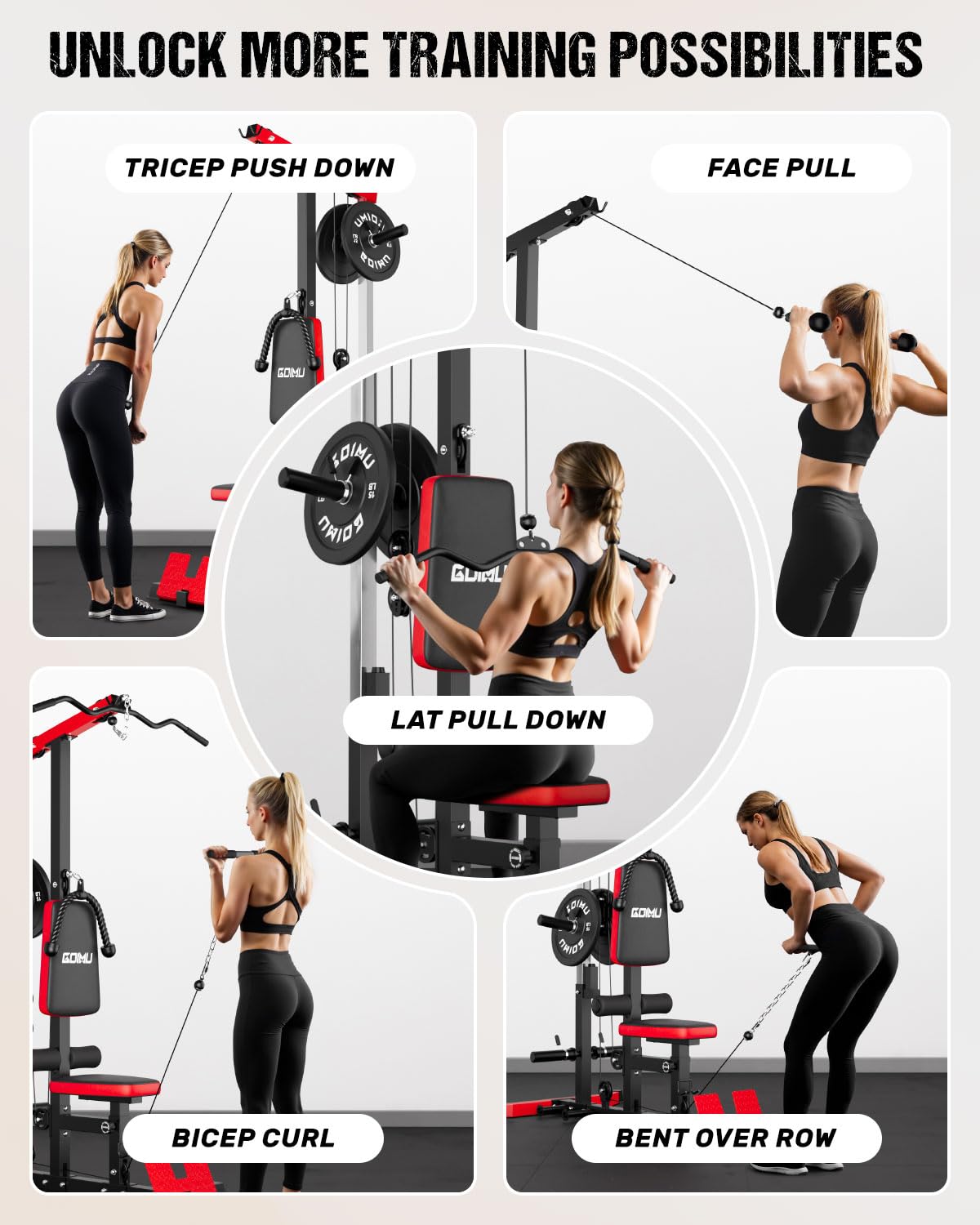 جهاز سحب وسحب الكابلات مع جهاز - مراجعة Home Gym Custom وسعره