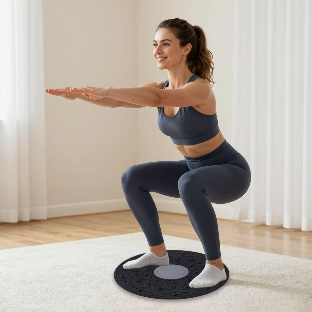 لوح توازن لليوجا وتدليك القدمي - مراجعة Wobble Board Balance وسعره
