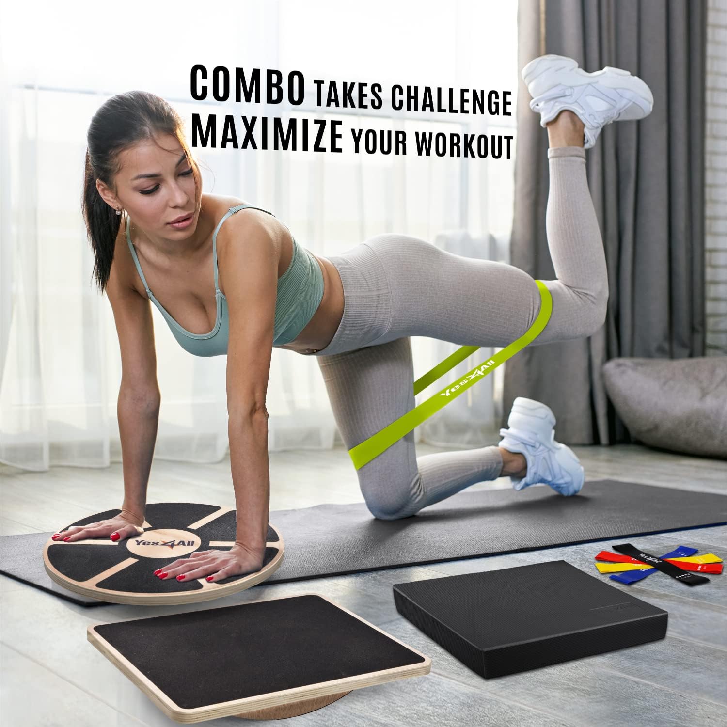 لوح توازن خشبي متعدد الاستخدام - مراجعة Wobble Board Balance وسعره