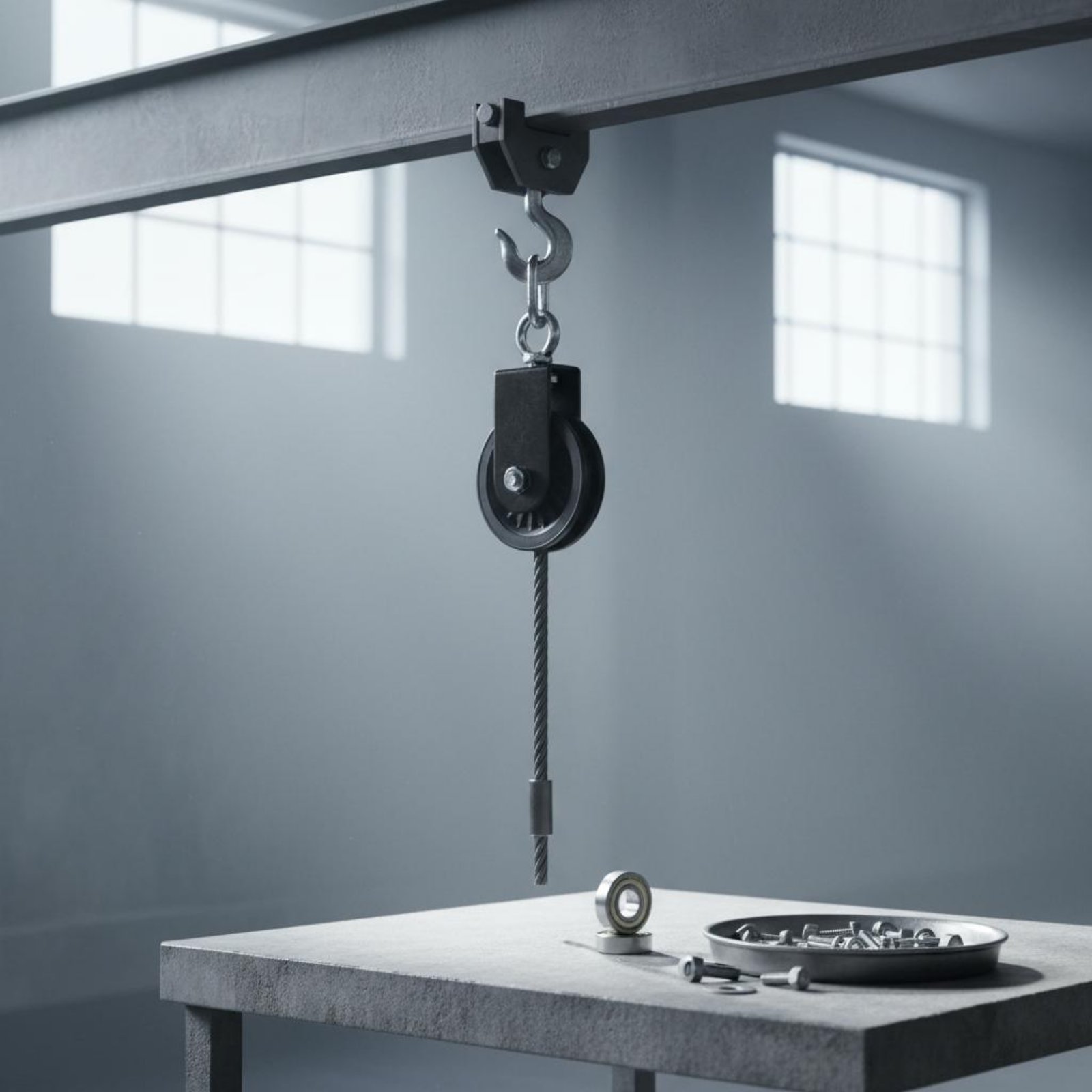 حامل بكرة لياقة بدنية صامت وثا - مراجعة Cable Pulley System وسعره
