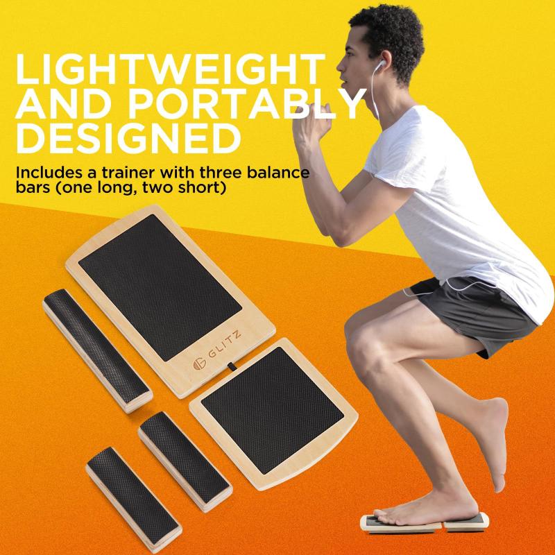 لوح توازن خشبي مانع للانزلاق ل - مراجعة Wobble Board Balance وسعره