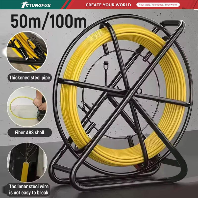 TUNGFULL 50M 100M أداة سحب الك - مراجعة Cable Pulley System وسعره