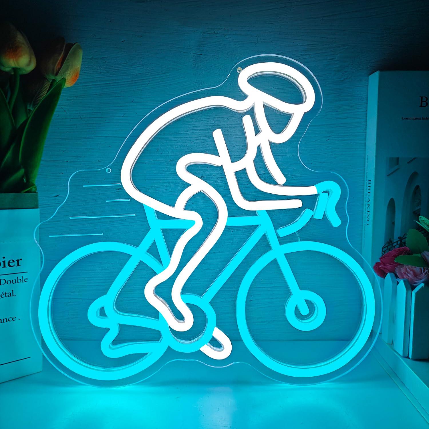 لافتة نيون لراكبي الدراجات، إض - مراجعة Home Gym Neon Sign وسعره