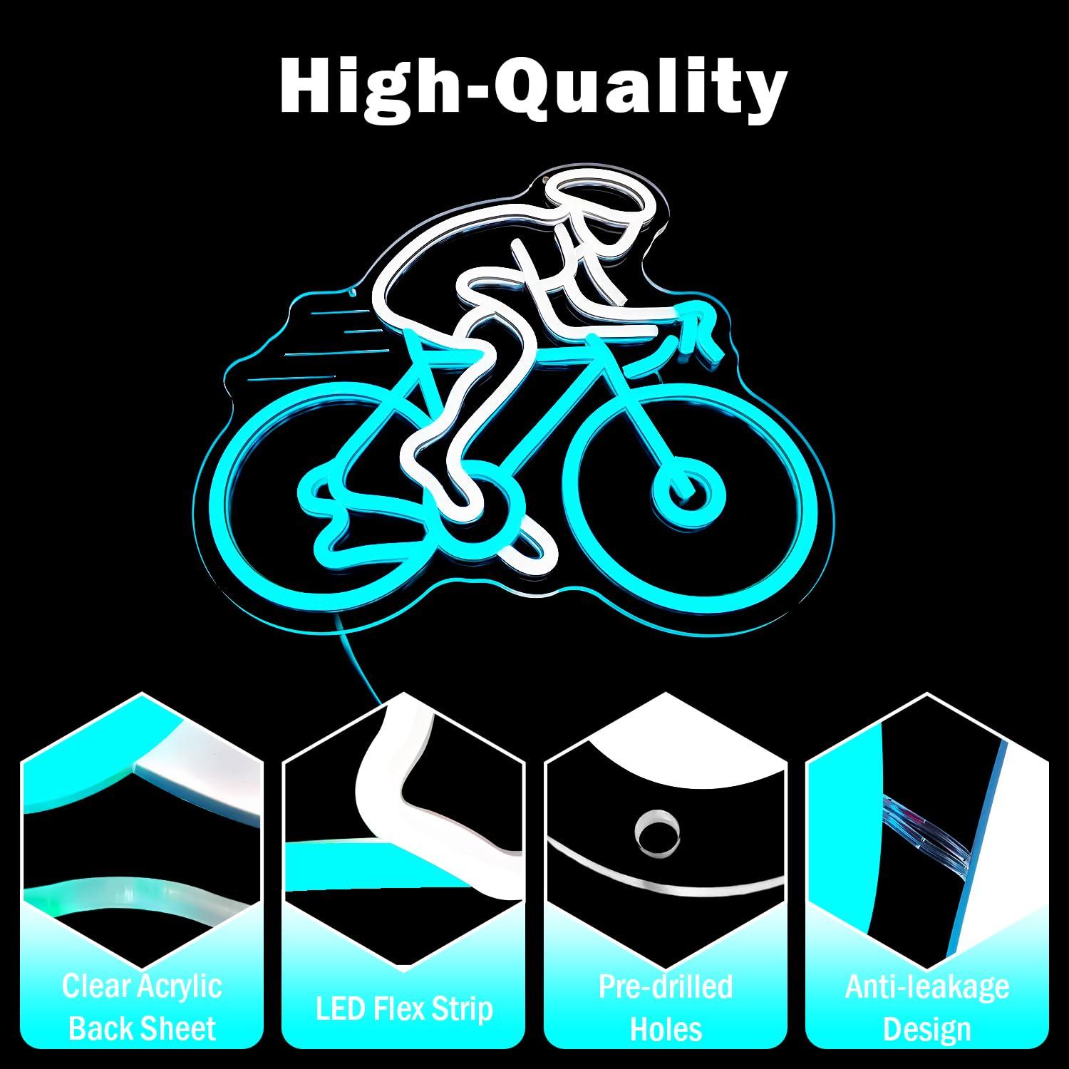 لافتة نيون لراكبي الدراجات، إض - مراجعة Home Gym Neon Sign وسعره