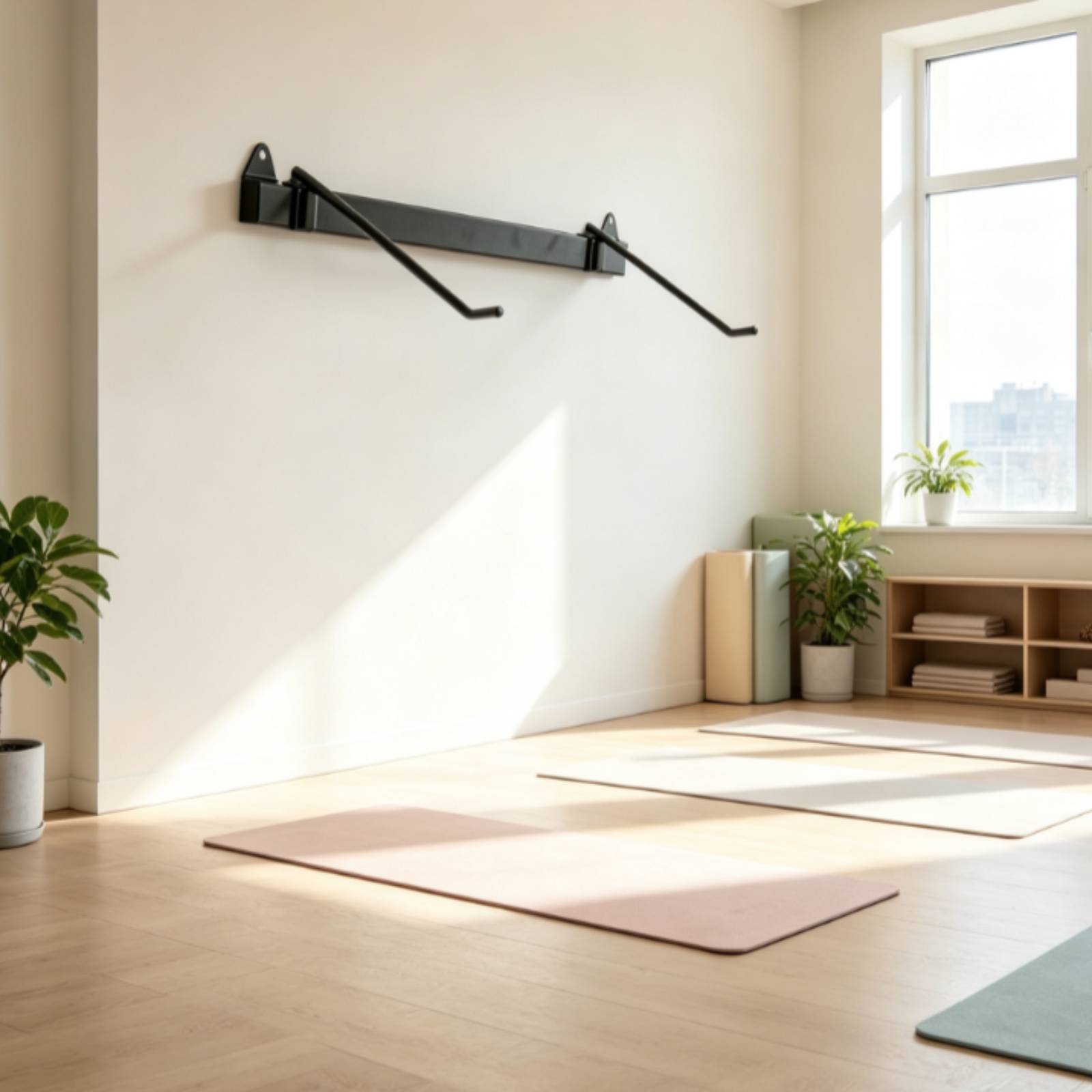 رف تخزين حصيرة التمارين الرياض - مراجعة Home Gym Installation وسعره
