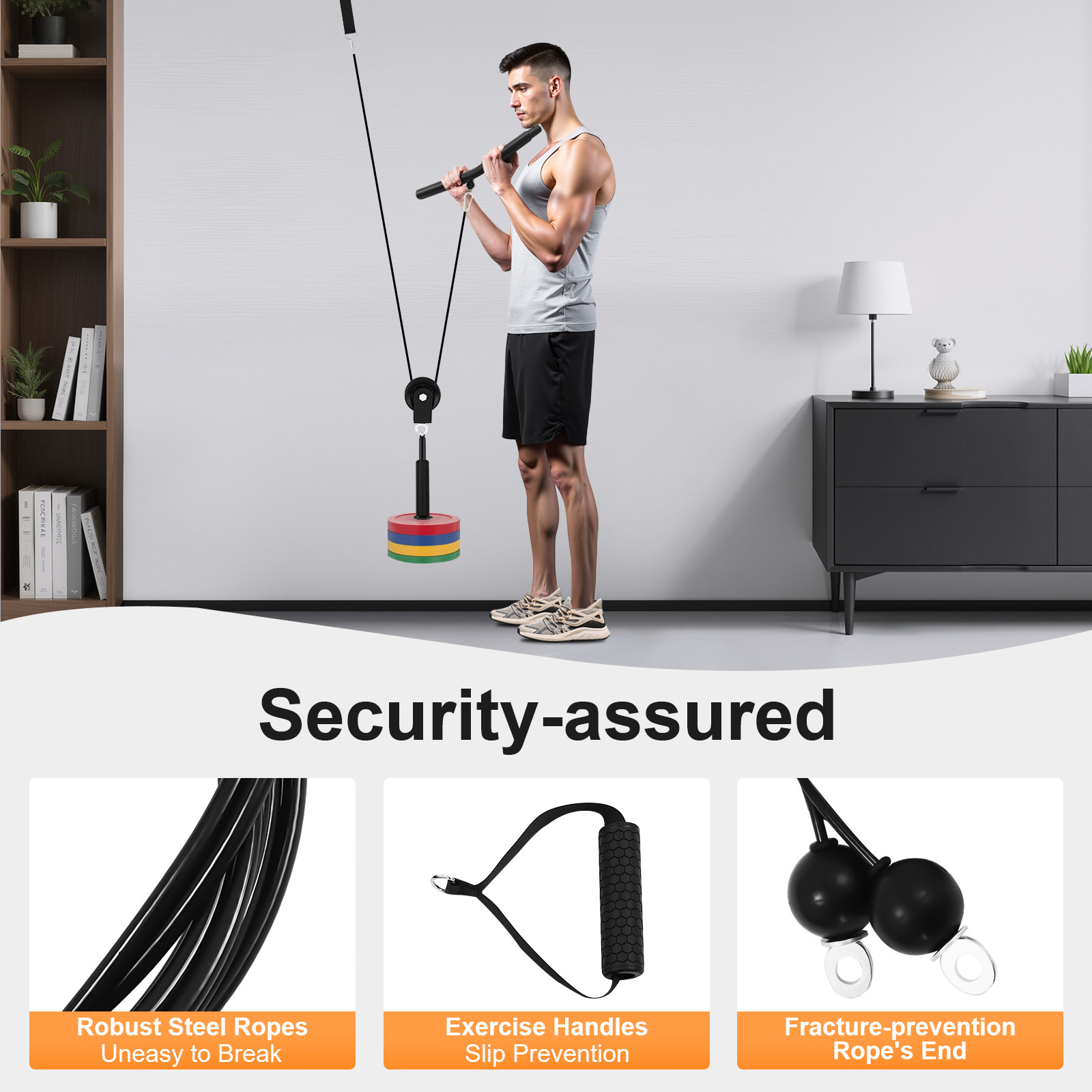 نظام تمارين الكابل بوزن 120 كج - مراجعة Cable Pulley System وسعره